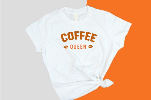 Coffee Queen Svg T-shirt Design for Crafts and Graphics