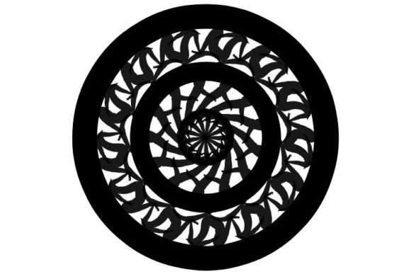 Old School Mandala Graphics for Crafts and Creative Projects
