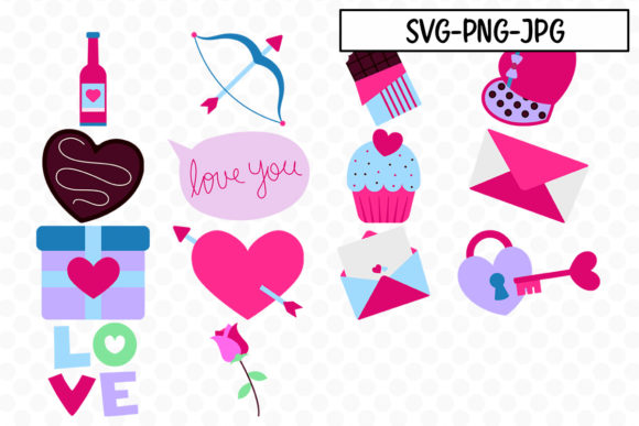 Valentine SVG Bundle 3: A Versatile Graphics Set for Crafts and Creative Projects